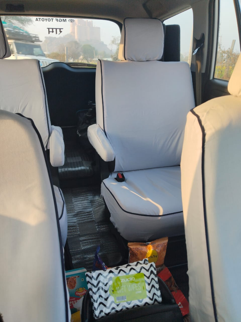 Innova Crysta White Leather Recliner Cabin